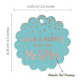 thumbnail image 6 of Inkdotpot Rose Gold Foil Paper Hang Tags Hugs & Kisses From The Wedding Favor Tags 50 Piece, 6 of 6