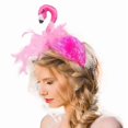 thumbnail image 1 of Flamingo Headband,Cute Flamingo Party Head Bopper Pink Feather Colorful Hair Accessories for Girls, Teens, Women, 1 of 5