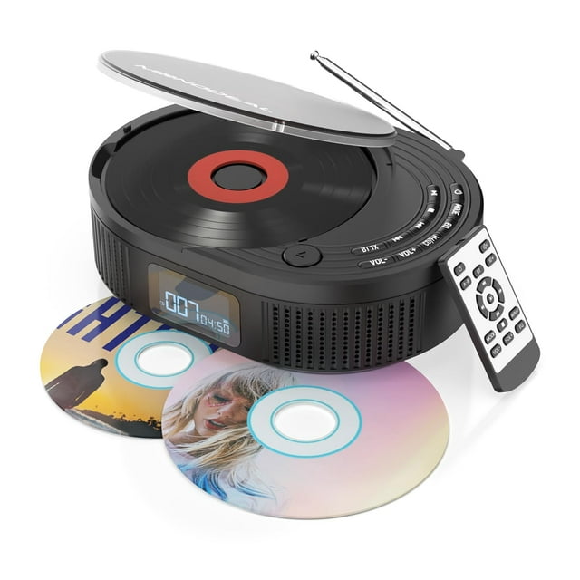 Reproductor de CD portátil MONODEAL Bluetooth 2x3W Altavoces Radio FM