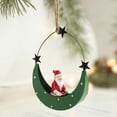 thumbnail image 4 of Adornos colgantes navideños, decoraciones navideñas, regalos navideños, colgante navideño de hierro forjado de extraterrestre, muñeco de nieve, reno, Papá Noel, adorno para árbol de Navidad, decoració, 4 of 7
