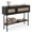 Black, variant on Gymax 40'' Freestanding Entryway Table w/Flip Doors & Open Storage Shelf Metal Frame Black