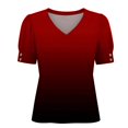 thumbnail image 7 of beishanbush Hot Sales Saving $10 Cute T Shirts Women's Blouse,V Neck Short Sleeve Button Loose Fit Casual Summer Top Under $10, 7 of 7