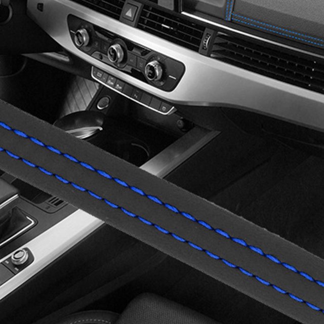 unbranded 2Ud Recubrimiento En Cuero PU Para Espacios Y Bordes De Auto Con Instalación Fácil Y Elegante