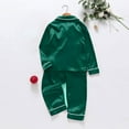 thumbnail image 5 of NMMUED Christmas Family Pajamas Matching Sets Family Matching Pajamas Button Up Pajamas Christmas Pajamas Long Sleeve Pajamas Matching Lounge Set Lounge Wear Green 3M, 5 of 5