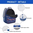 thumbnail image 4 of Pioneer Flower Backpack for School,Cute School Bag,Schoolbag with Adjustable Shoulder Straps & Padded Back,15.3"x11"x6.7", 4 of 6