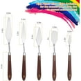 thumbnail image 2 of ZPARNO 10PCS Palette Knife, Stainless Steel Painting Knife Set, Flexible Spatula Pallet Knife, Metal Artist Knives, Oil Painting Accessories Color Mixing Scraper for Oil, Canvas, Acrylic Painting, 2 of 7