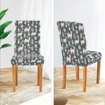 thumbnail image 3 of Yayeee 4 Pack Dining Chair Covers Stretch Parson Chairs Slipcovers Seat Protector, Cute Llamas Pattern, 3 of 6
