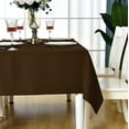 thumbnail image 2 of KAIPHO Brown 52 x 70 inch Rectangle Tablecloth Waterproof Stain Resistant Wrinkle Free Wipeable Rectangular Table Cloth for Party, Banquet, 2 of 8