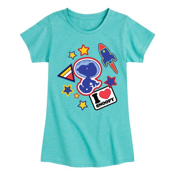 Peanuts - Space Snoopy Flair - Youth Girls Short Sleeve Tee