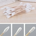 thumbnail image 7 of Tnobhg 300/500Pcs Disposable Cotton Swab with Storage Box Wooden Stick Double Head Multi-functional Makeup Cleaning Care Absorbent Cotton Applicator, 7 of 7
