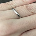 thumbnail image 5 of 2mm Stacking Ring Set of 3 Stainless Steel Silver Plain Round and Textured - Size 6, 5 of 6