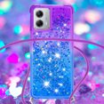 thumbnail image 4 of Funda para Motorola Moto G 5G 2023 Brillantina Líquida Divertida Reluciente y con Cristales en Movimiento Cuerpo Cruzado con Cordón Ajustable, 4 of 5