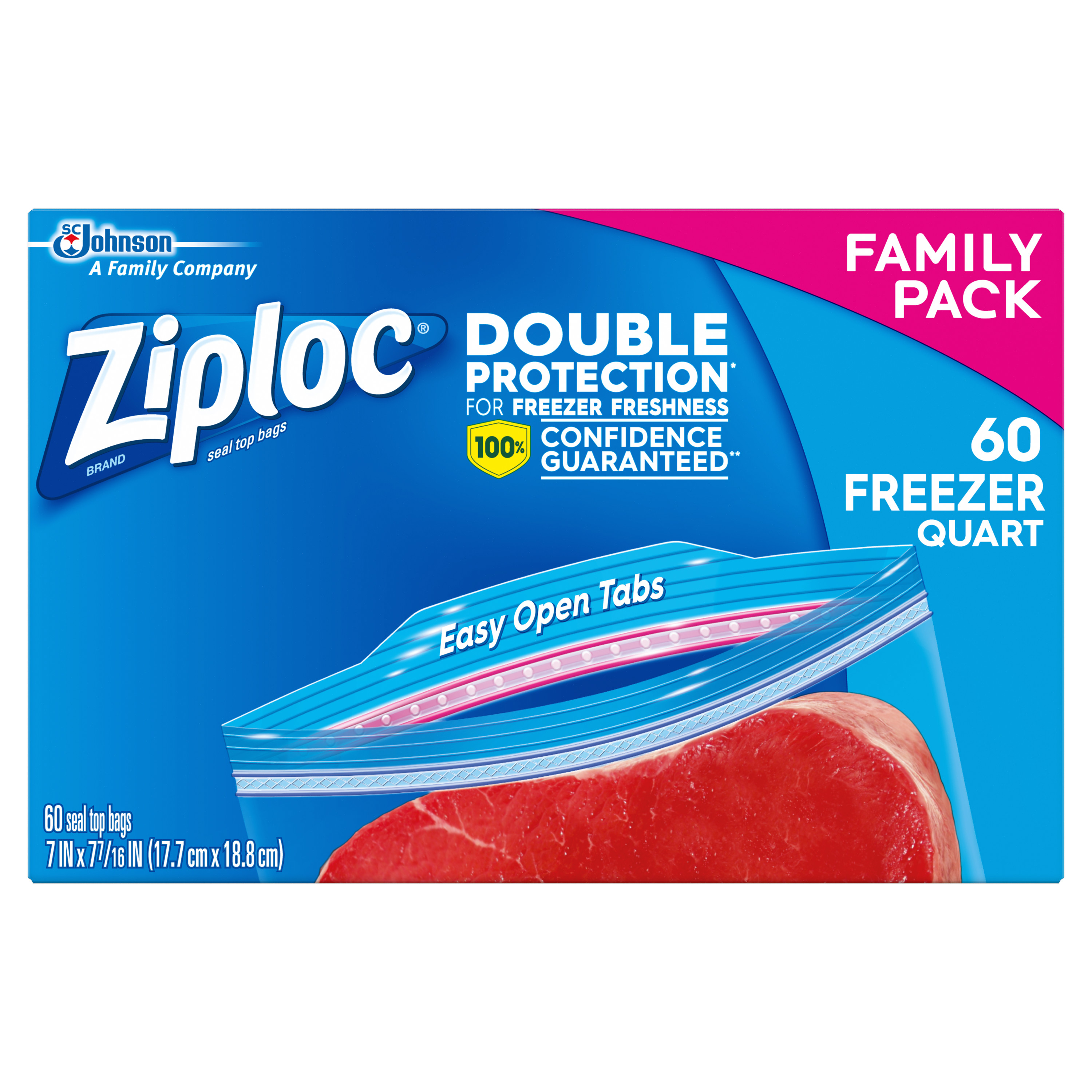 Ziploc Freezer Bags, Quart, 60 ct Walmart Inventory Checker BrickSeek