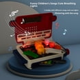 thumbnail image 3 of Bewildely Set de barbacoa sensorial para niños con parrillas realistas y alimentos que cambian de color para comidas mágicas, incluyendo Muebles de casa de muñecas rosa, 3 of 6