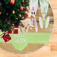 thumbnail image 5 of FMSHPON Easter Eggs Bunny Xmas Christmas Tree Skirt Stand Mat for Holiday Party Decoration Indoor Outdoor 36 inches, 5 of 6