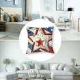 thumbnail image 5 of nygtbtfer 4th of July Throw Pillow Set of 2, Patriotic Stars Faith Family Freedom God Bless America Striped Decorative Farmhouse Decoration for Home  White, 5 of 7