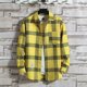 thumbnail image 3 of Camisa y blusa de manga larga a cuadros para hombre con bolsillo, diseño de marca, corte entallado, informal, barata, con botones, moda 2024 I Clothes, 3 of 5