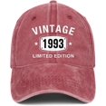 thumbnail image 1 of 30th Birthday Gifts for Her/Him Vintage 1993 Hat Bday Gifts for Men Women, 1 of 6