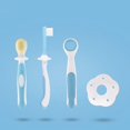 thumbnail image 2 of Oral Hygiene Kit For Babies, 4 Pieces Set Featuring Silicone Training Toothbrush And Soft Bristles Toothbrush, Vacuum Packed For Hygiene, Promotes, 2 of 5