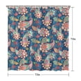 thumbnail image 5 of Blue Paisley and Floral Pattern Shower Curtain 72"x72" ,Bathroom Decorative Shower Curtains Set with 12 Hooks,Modern Waterproof Washable Shower Curtain, 5 of 6