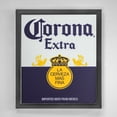 thumbnail image 2 of American Art Decor Corona Extra Screen Printed Framed Accent Mirror, Blue - 15" H x 13" L x 1" D, 2 of 5