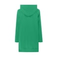 thumbnail image 7 of Women's Casual Winter Warm Fleece Lined Long Hooded Sweatshirt Thick Tunic Pullover Hoodies with Kangaroo Pockets, 7 of 7