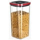 thumbnail image 1 of Xihbxyly Tarro de Almacenamiento Transparente, Hermético, Apilable, Mantiene Frescos Los Bocadillos y Granos, Juego de Recipientes de Plástico Transparente, Organizador de Cocina, Tamaño de 2000 Ml,, 1 of 6