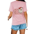 thumbnail image 4 of Anbech Christmas Short Sleeve Tshirts for Women Merry Christmas Tees Snowflake Graphic Tee Tops, 4 of 8