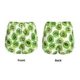 thumbnail image 3 of Pofeuu Green Kiwi Print Women's Athletic Shorts Running Workout Shorts Tummy Control Quick Dry Gym Shorts with Pockets Double layer sports shorts-XX-Large, 3 of 7