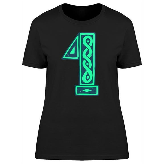Celtic Green Number 1 T-Shirt Women -Image by Shutterstock, Female Medium