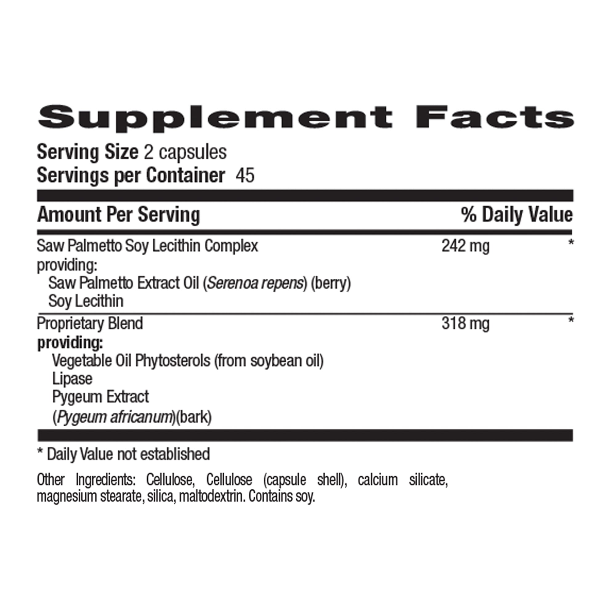 Country Life Saw Palmetto & Pygeum Extract, 90 Vegan Capsules