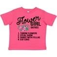thumbnail image 3 of Inktastic Flower Girl Wedding Duties Girls Toddler T-Shirt, 3 of 5
