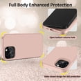 thumbnail image 5 of MCUCA iPhone 12 Case / iPhone 12 Pro Case, Silicone Full Body Protection Ultra Slim Soft Touch Microfiber Lining Shockproof Phone Case, 6.1 inch (Pink), 5 of 7