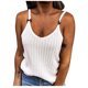 thumbnail image 1 of Moda mujer Casual suelto sólido Sling cuello redondo Delgado sin mangas Sexy camisetas sin mangas Pompotops lopia989345, 1 of 5