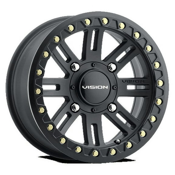 14x7 Vision 356 Manx 2 Satin Black UTV BEADLOCK Wheel 4x156 (13mm)