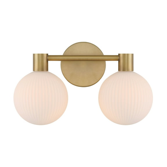 Minka Lavery 2992 Fenton 2 Light 15" Wide Bathroom Vanity Light - Brass