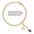 thumbnail image 2 of Delight Jewelry Silver-tone Rock Star Guitar - Gold-tone Clip on Charm with Mini Year 2025, 2 of 4
