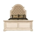 thumbnail image 2 of Pemberly Row Traditional Solid Wood King Bed in Ant White Finish, 2 of 7