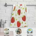 thumbnail image 6 of SKYSONIC Strawberry Soft Hand Towels 2-Piece Absorbent Bath Towel Decorative Fingertip Towels for Bathroom Spa Hotel Swimming Pool,14.4 x 28.3 inch, 6 of 7