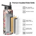 thumbnail image 2 of Dog Pattern Insulated Water Bottle - 18/8 Stainless Steel with Paw Print Design, 360° Leakproof Seal & Copper Layer for 40hr Temperature Retention, 2 of 6