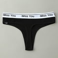thumbnail image 4 of Clothing 2025 Thongs for Women Solid Cotton Seamless Low Waist Ladies T Pants Fashion Thong Thongs Underpants Women Underwear Thongs, 4 of 8