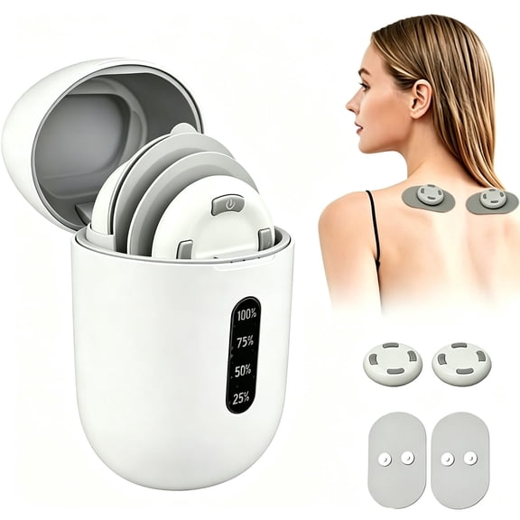 Wireless Muscle Stimulator for Pain Relief, Protable Massager, Adaptive Correction System Massager Office, Gym, Travel, Feet, Leg, Shoulder, Lower Back, Neck