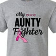 thumbnail image 4 of Inktastic Breast Cancer Awareness My Aunty is a Fighter Youth T-Shirt, 4 of 5