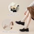 thumbnail image 2 of Mcool Mary Womens Crew Socks Ruffle Casual Cotton Frilly Breathable Cute Knit Lettuce Trim Dress Ankle Socks 6 Pairs, 2 of 9