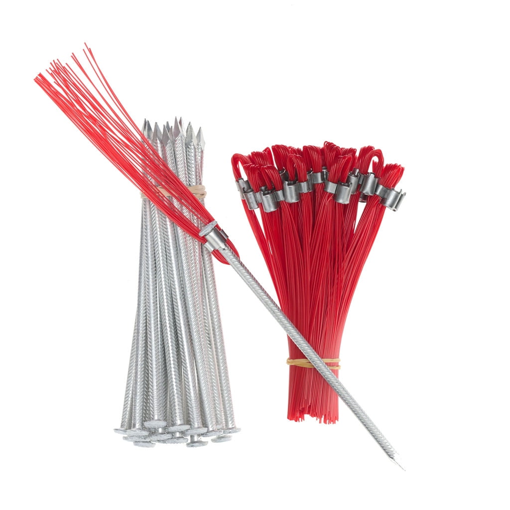 Trail Chasers Ground Markers Red 6 Inch Marking Whiskers with