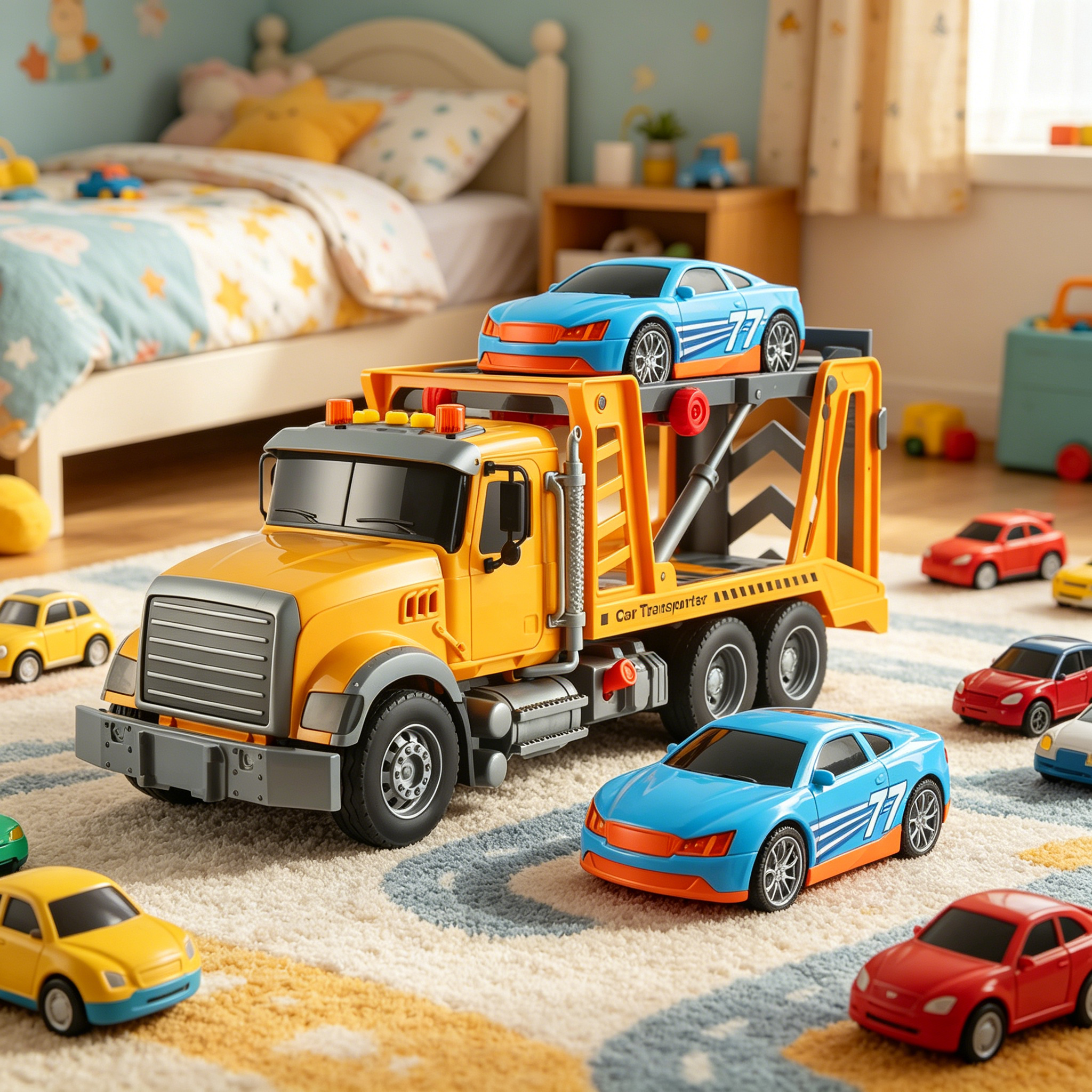BESTSKY 2026 New Tractor Building Blocks Toy Adjustable Crane Arm Assembled Building Block Rotating Function Engineering Car Toy for Boys Girls Indoor Outdoor Play Style1