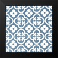 thumbnail image 2 of Vision Studio 20x20 Black Modern Framed Museum Art Print Titled - Chambray Tile I, 2 of 5