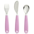 thumbnail image 3 of Munchkin® Splash™ Toddler Fork, Knife and Spoon Utensil Set, Pink/Purple, Unisex, 6 Pack, 3 of 6