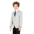 thumbnail image 2 of B-104 Black 3pc Compose Suit with Vest By Alberto Nardoni Brand Designer, 2 of 3