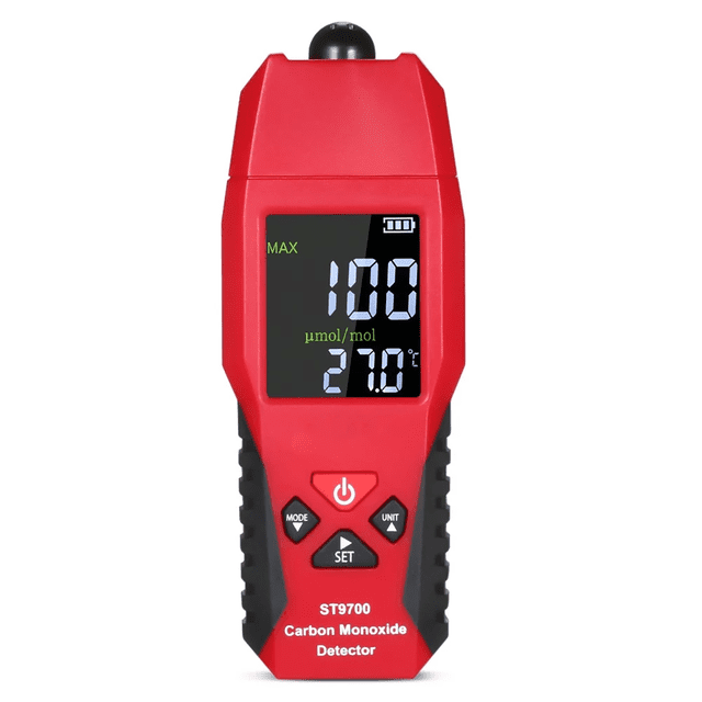 Compteur Portatif de Monoxyde de Carbone CO Détecteur Portable CO Détecteur de Fuite de Gaz Testeur de Monoxyde de Carbone de Haute Précision